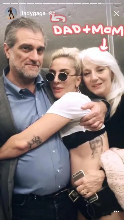 Леди Гага с родителями