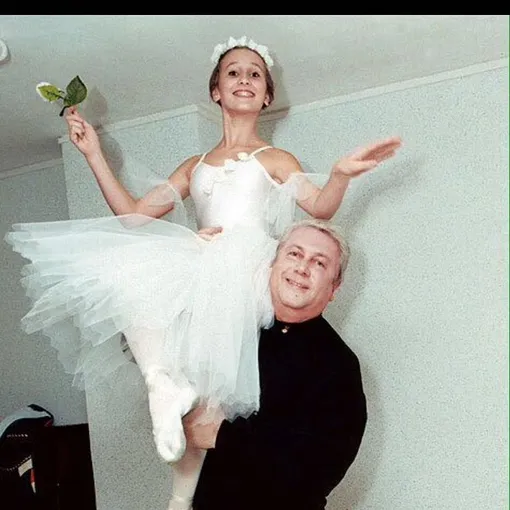 Анастасия Винокур с отцом