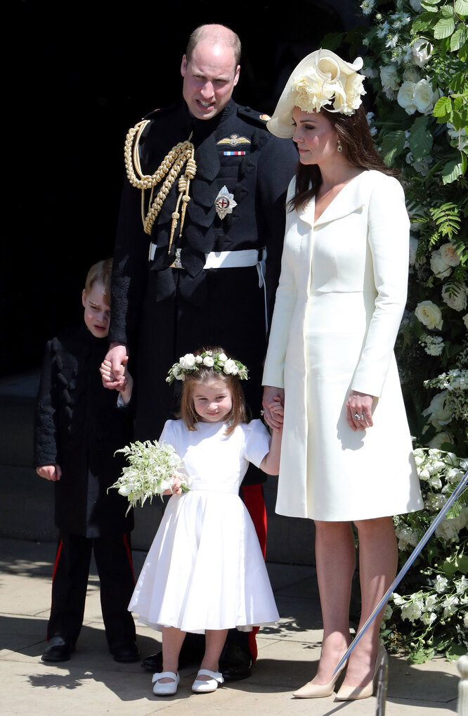Принц Уильям, Кейт Миддлтон с принцессой Шарлоттой