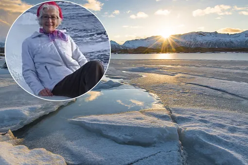 Бабушку, которая хотела сфотографироваться на льдине, унесло в открытое море