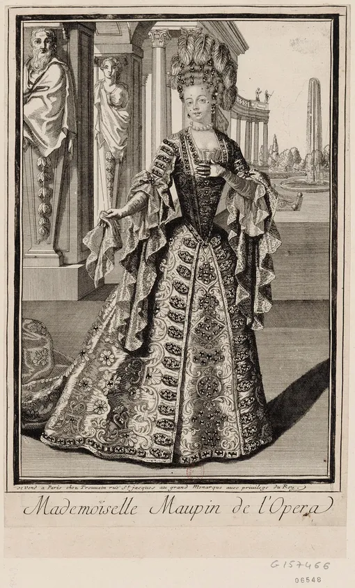 Мадемуазель Мопен из Оперы. Гравюра неизвестного автора. Ок. 1700