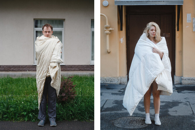 Проект «Одеяло»: фотограф снимает людей после самоизоляции