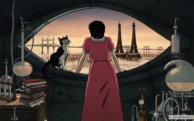 Аврил и поддельный мир (Avril et le Monde truqué), лучшие полнометражные мультфильмы для детей