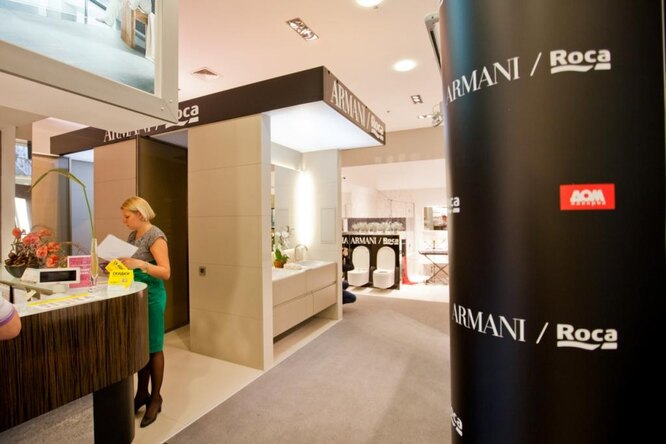 Первый эксклюзивный шоу-рум Armani/Roca в Санкт-Петербурге