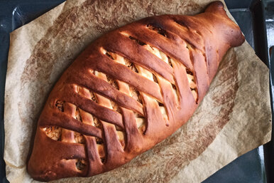 Пирог с горбушей и рисом: сами делаем тесто и начинку. Это легко! Пирог с горбушей и рисом: сами делаем тесто и начинку. Это легко!