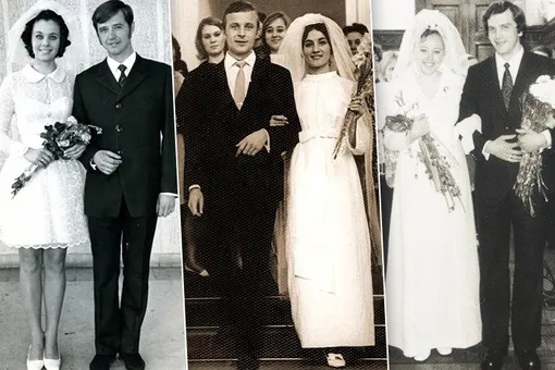 Уж замуж невтерпёж: в каких свадебных нарядах блистали в ЗАГСах звёзды СССР