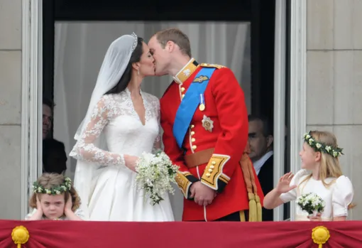 Кейт Миддлтон и принц Уильям в день свадьбы