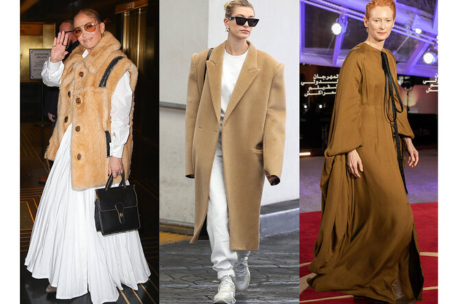 Пальто, как у Джей Ло: 5 модных образов с очень объемными вещами