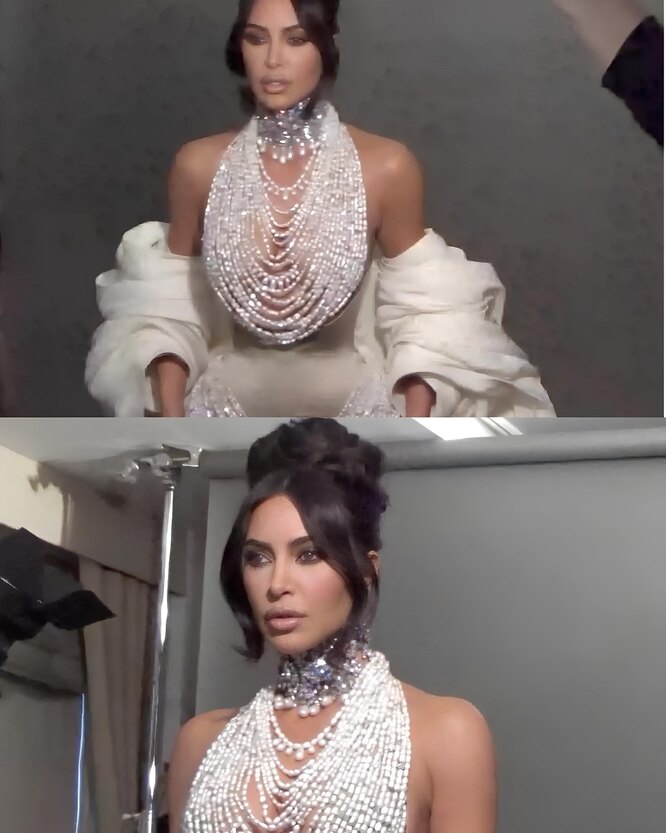 Жемчужное ожерелье Ким Кардашьян