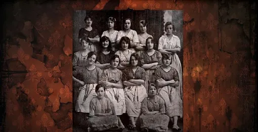 Работницы льняной фабрики города Бэлфаст фото