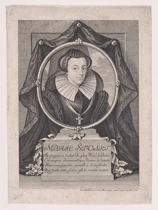 Мария, королева Шотландии, гравюра, Якоб Андреас Фридрих Младший
