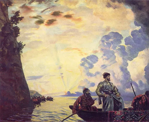 Б. М. Кустодиев. «Степан Разин» (1918)