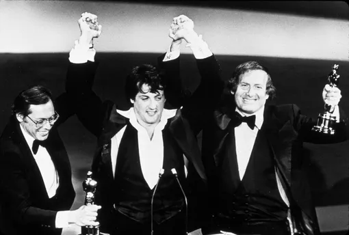Церемония вручения премии «Оскар» в 1977 году. «Рокки» назван лучшим фильмом года