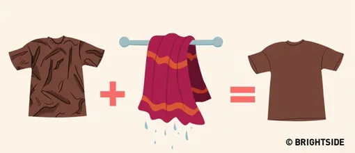 Как погладить одежду без утюга: 8 лайфхаков с иллюстрациями