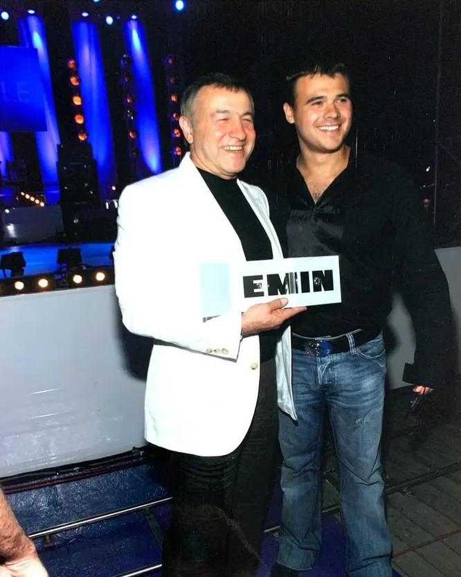 Эмин Агаларов с отцом Аразом Агаларовым