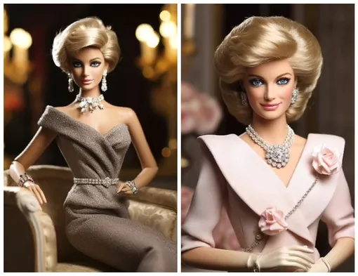 принцесса Диана в виде куклы Барби красивые фото