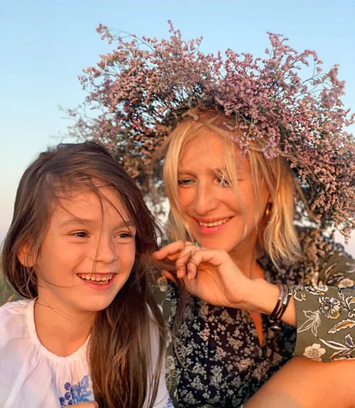 Ирина Гринева с дочкой