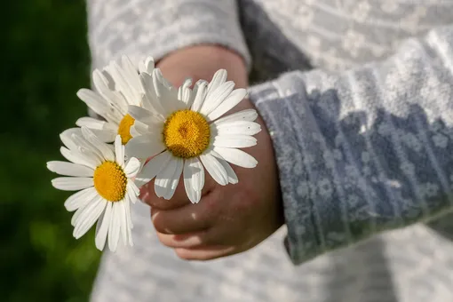 До слез: 3-летний мальчик принес цветы девочке, с которой лечился от рака