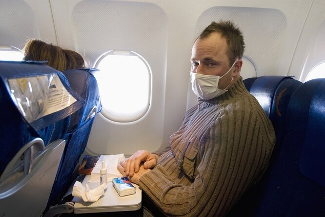 На каких местах надо сидеть в самолете, чтобы не заболеть во время перелета?