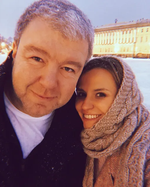 Александр Робак с женой Ольгой