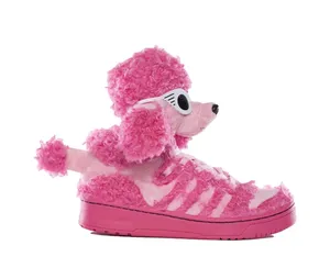 кроссовки адидас розовый пудель странная обувь