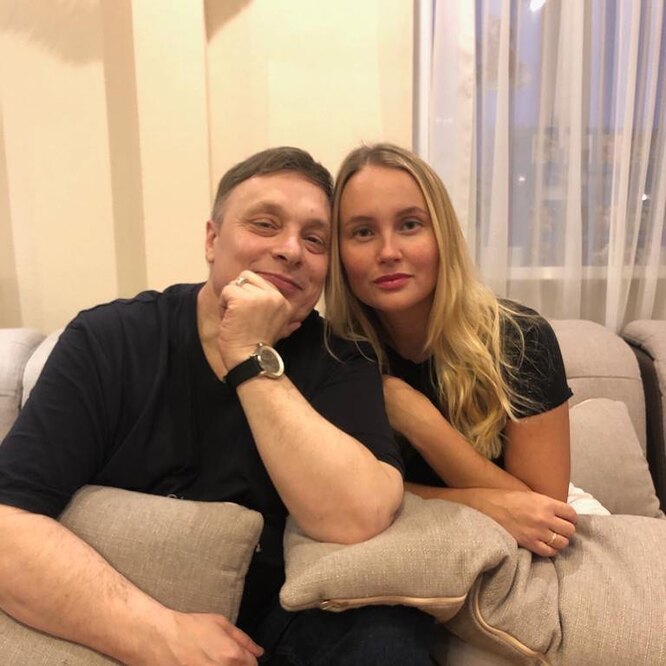 Андрей Разин с женой Маританной