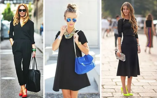 Как стильно носить чёрное: 12 лайфхаков для чёрной одежды с фото