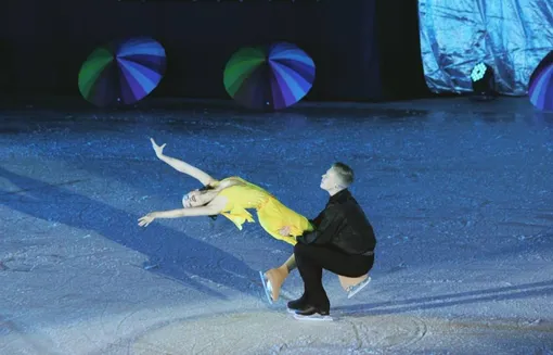 Екатерина Старшова и Василий на льду