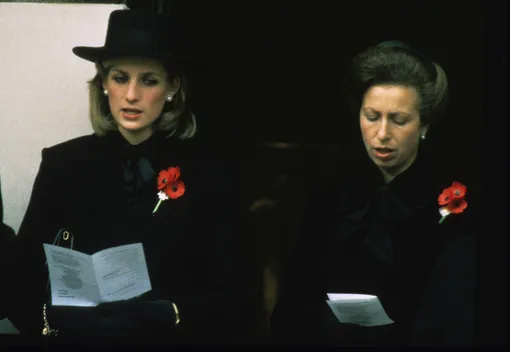 Диана на Церемонии памяти, 11 ноября 1984 года