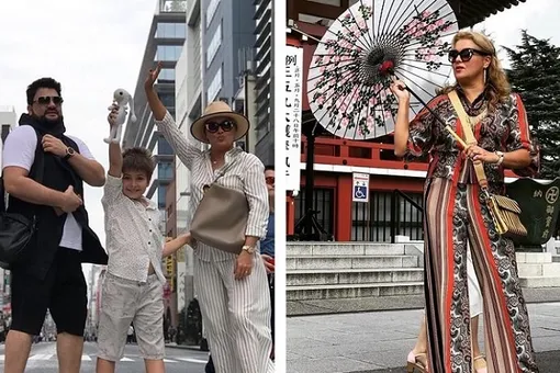 Анна Нетребко с семьей отдыхает в Японии: фото