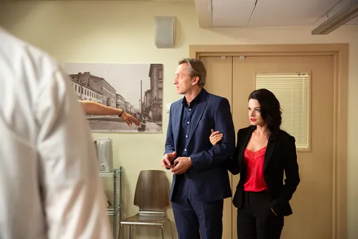 Анна Пескова на съемках сериала «Тест на беременность»