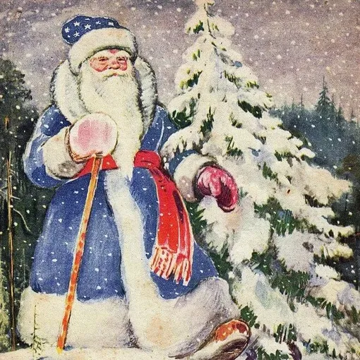 Дед Мороз в синем
