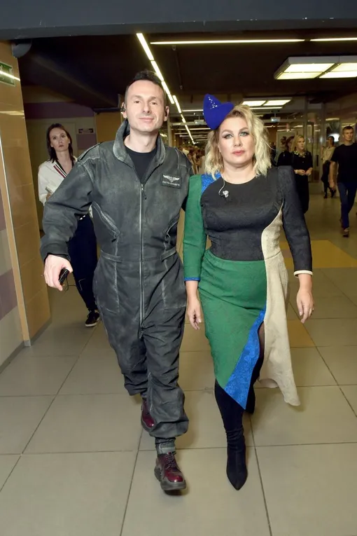 Юрий Усачев и Ева Польна на концерте MTV