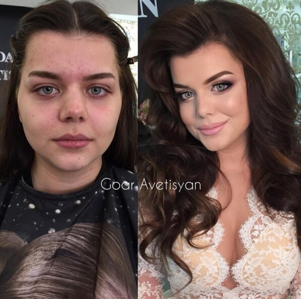 Как макияж меняет возраст: фото до и после наложения мейкапа визажистами