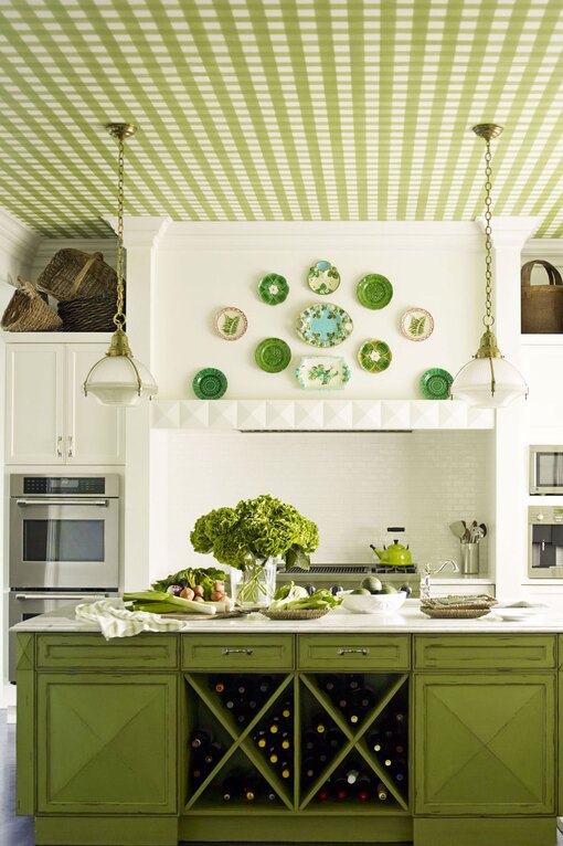 Дизайн зеленой кухни: фото-примеры реальных интерьеров