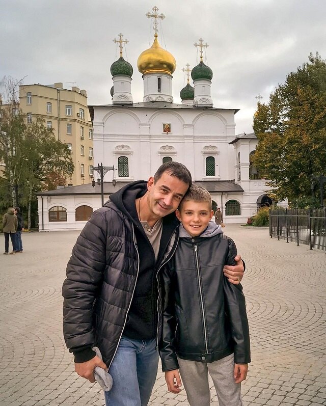 Дмитрий Певцов с сыном