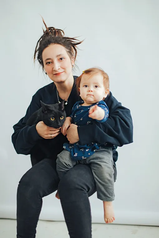 Галина, Анюта и кот Кит