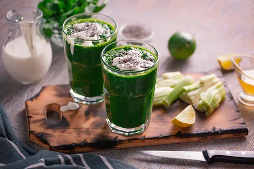 smoothie spinach coconut