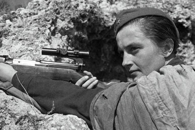Её называли Леди Смерть: история советского снайпера Людмилы Павличенко