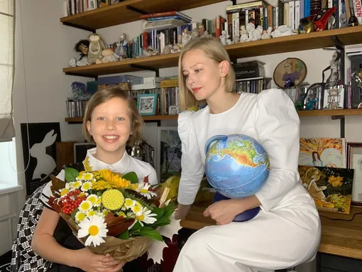 Юлия Пересильд с дочерью