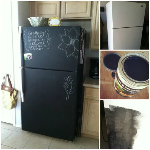 Как обновить холодильник: грифельная краска
