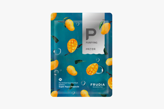 Тканевая маска с экстрактом манго “Гладкость и очищение”, Frudia
