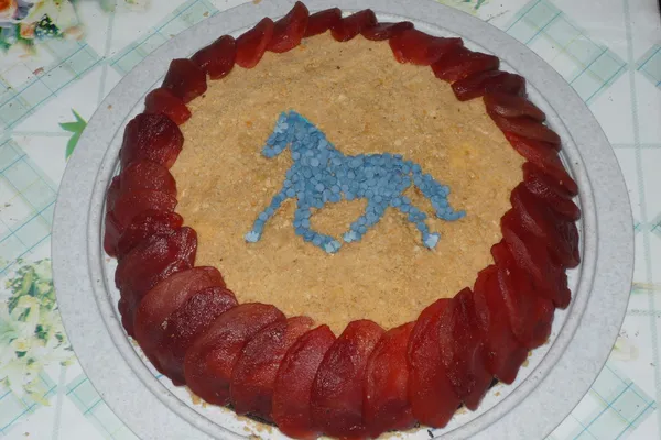 Пирог «Лошадь в яблоках»