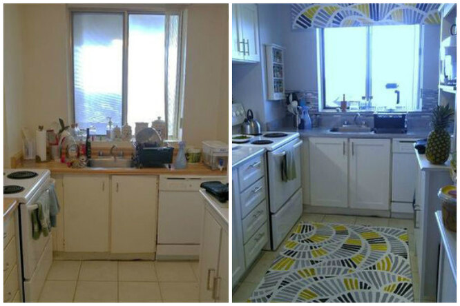 Волшебное преображение кухни в съёмной квартире, вы не поверите своим глазам!