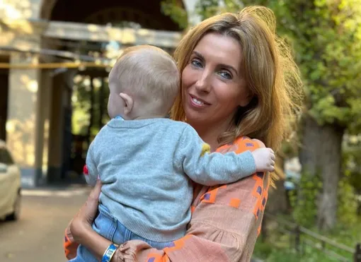 Светлана Бондарчук с сыном