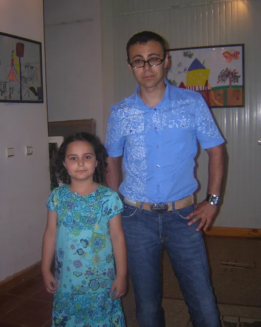 Джавид Курбанов с дочерью Маей. Архивное фото