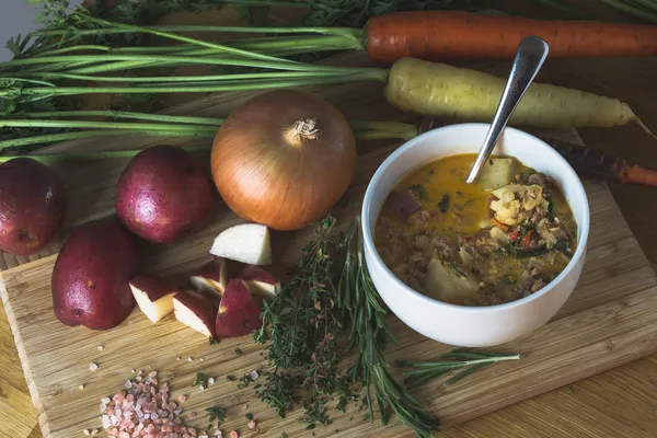Рецепт супа с картофелем и ветчиной