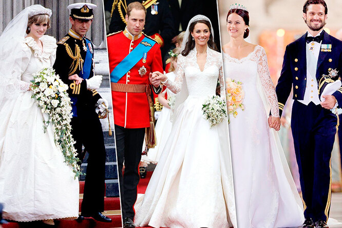 Королевская роскошь! Как менялись свадебные платья принцесс за последние 100 лет