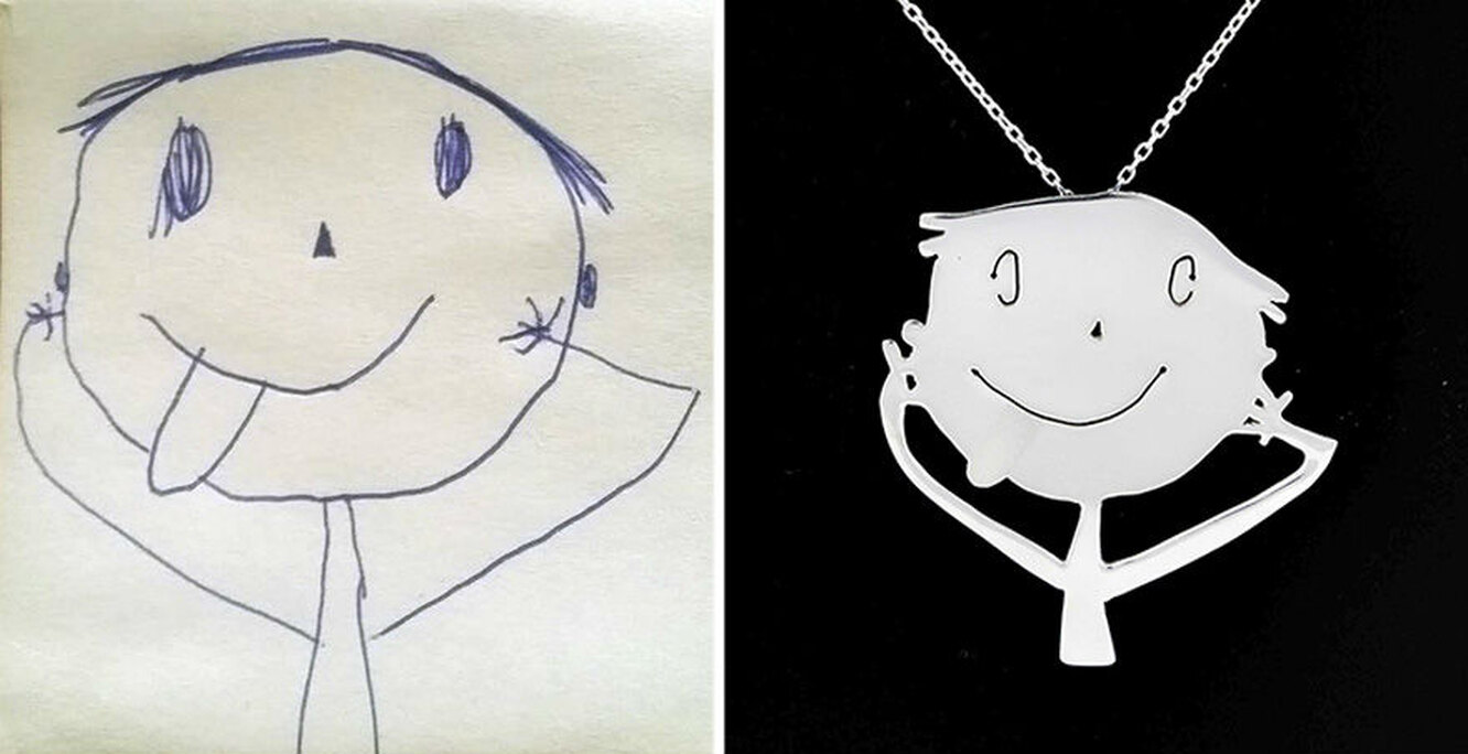 Украшения из детских рисунков