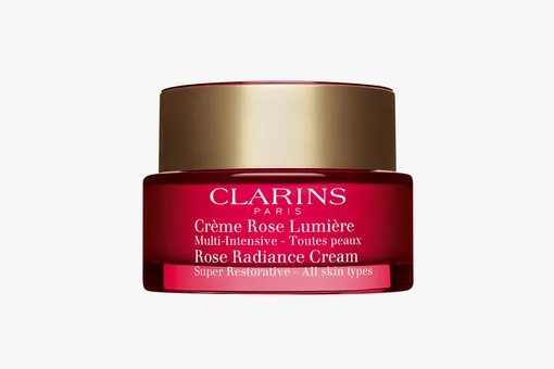 Восстанавливающий дневной крем с эффектом сияния для любого типа кожи Rose Radiance Cream, Clarins